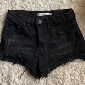 Chelsea and violet black faded shorts